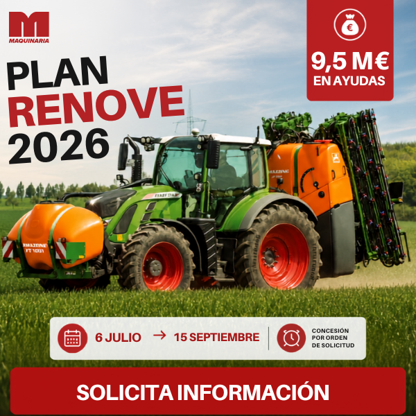 Plan Renove 2026: toda la maquinaria agrícola subvencionable | MAZAS